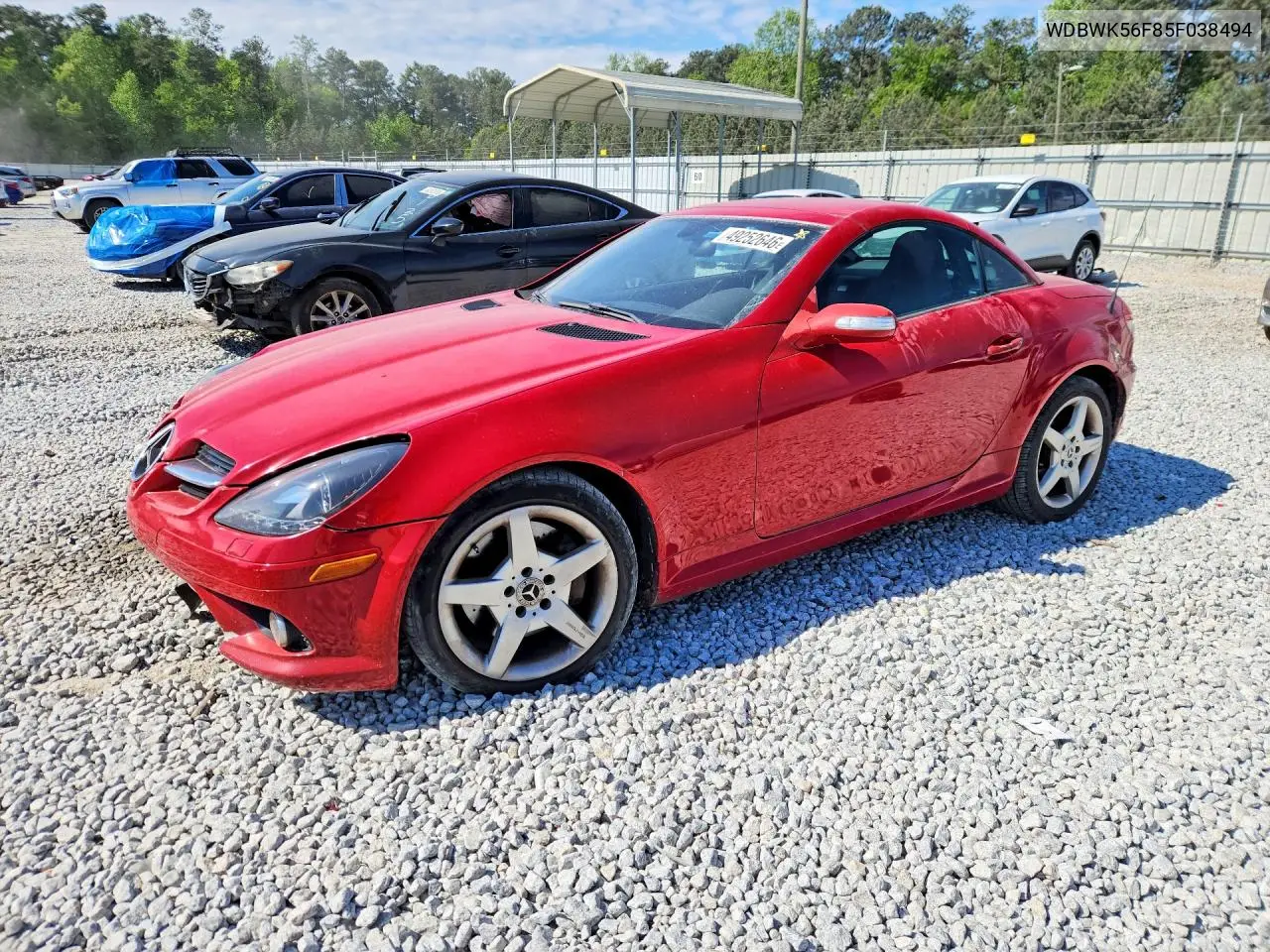2005 Mercedes-Benz Slk 350 VIN: WDBWK56F85F038494 Lot: 49252646