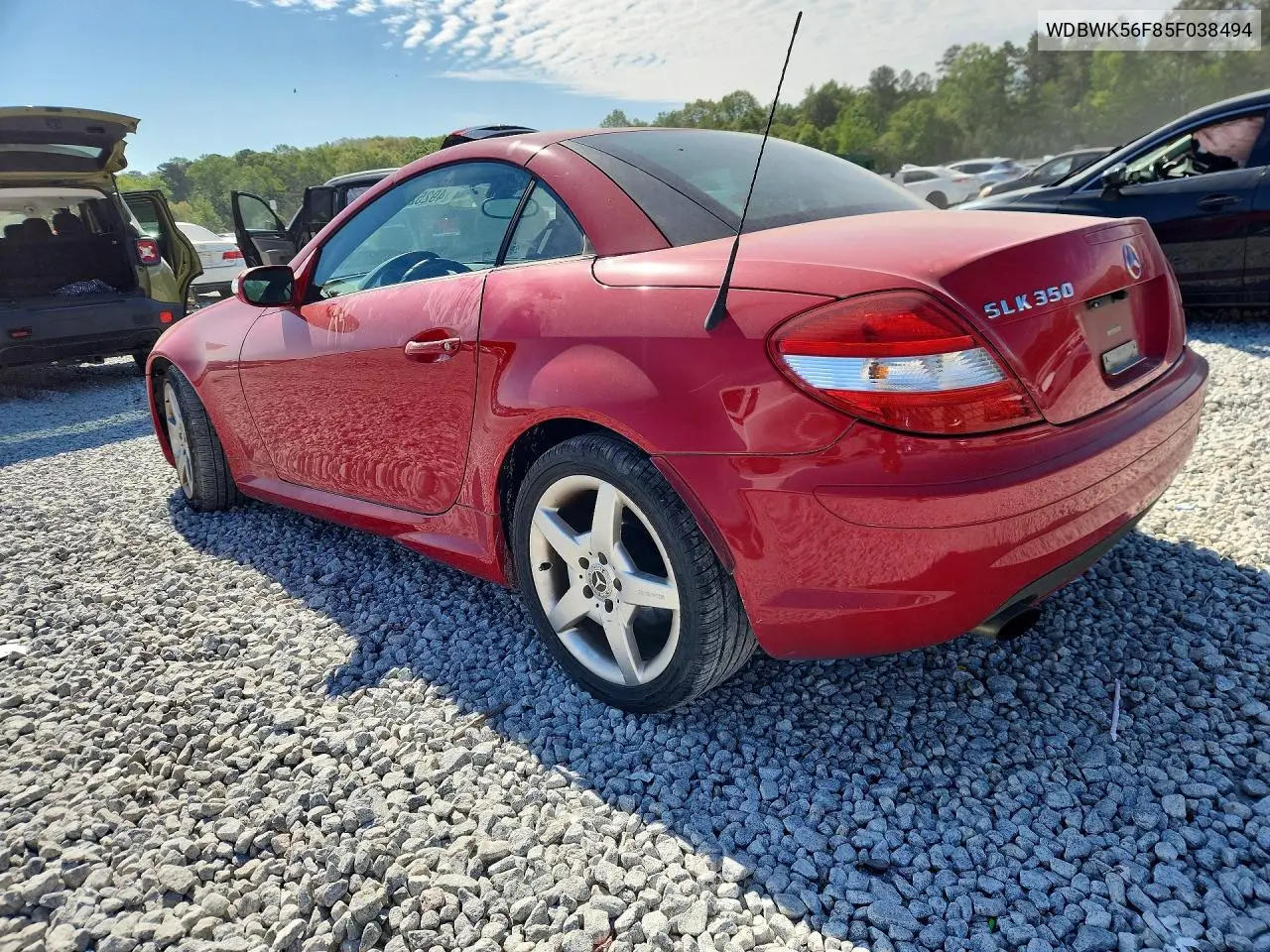 2005 Mercedes-Benz Slk 350 VIN: WDBWK56F85F038494 Lot: 49252646