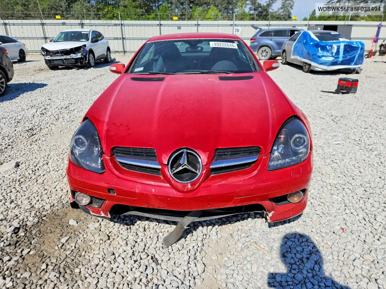 2005 Mercedes-Benz Slk 350 VIN: WDBWK56F85F038494 Lot: 49252646