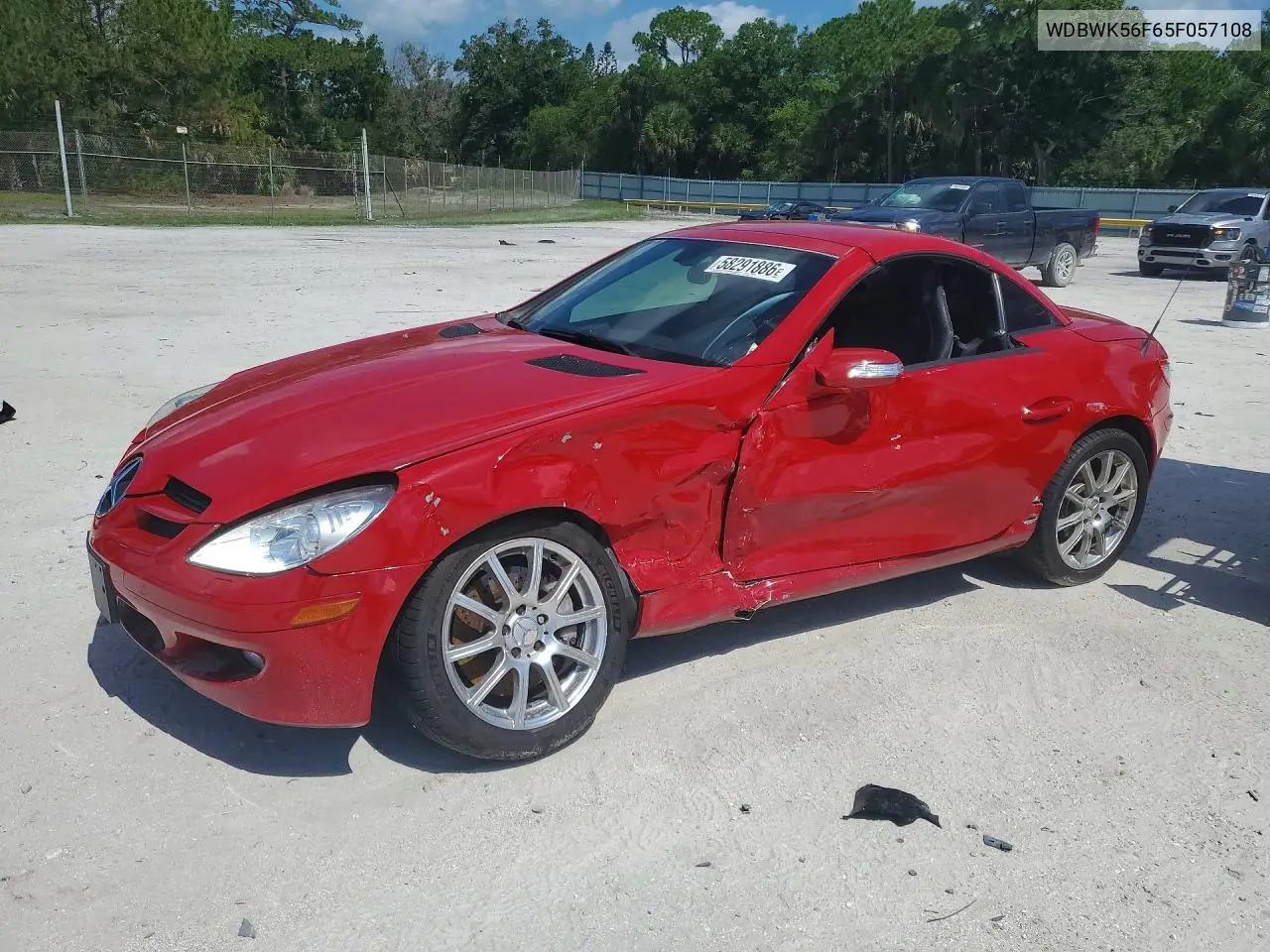 2005 Mercedes-Benz Slk 350 VIN: WDBWK56F65F057108 Lot: 58291886