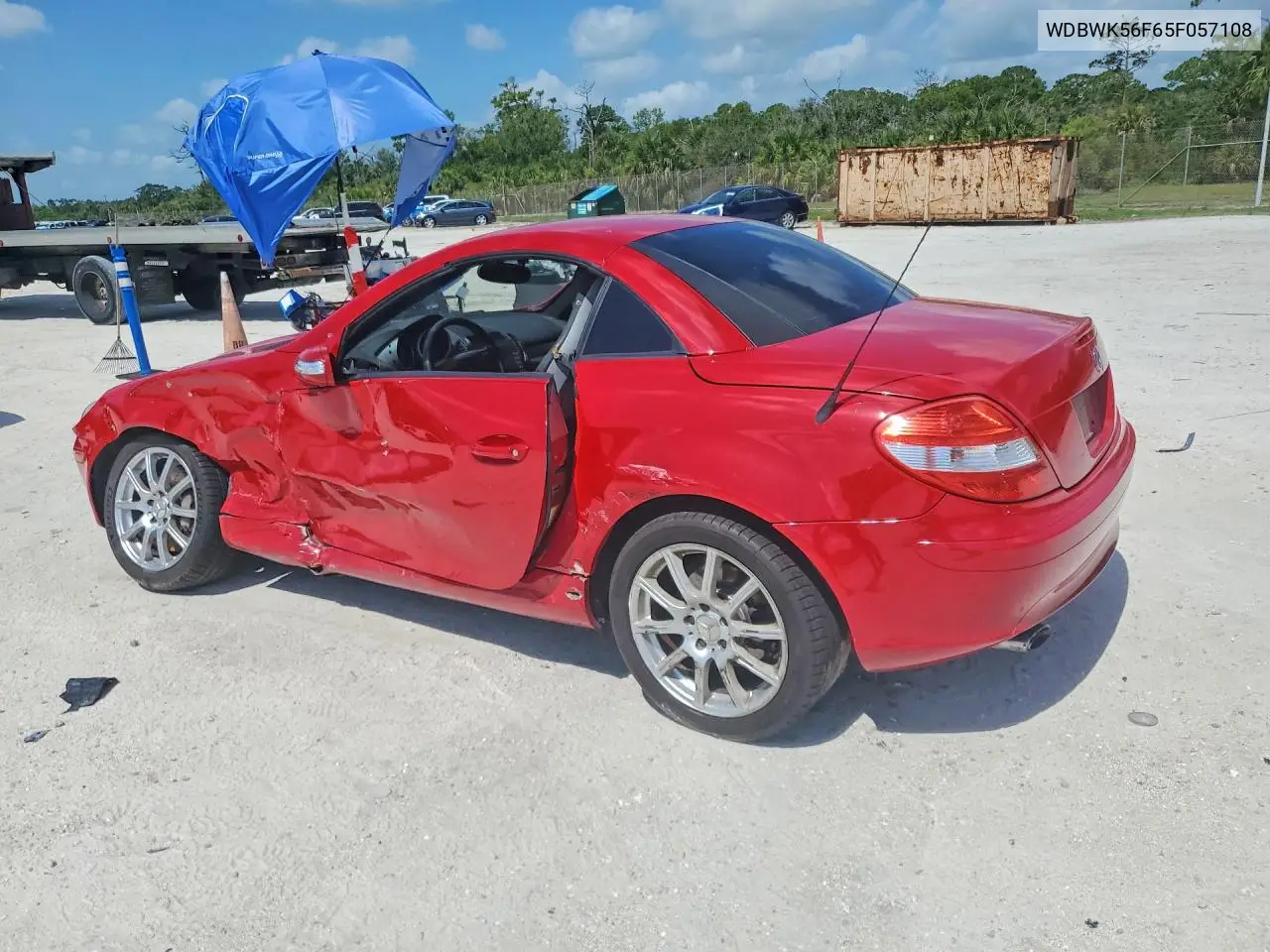 2005 Mercedes-Benz Slk 350 VIN: WDBWK56F65F057108 Lot: 58291886