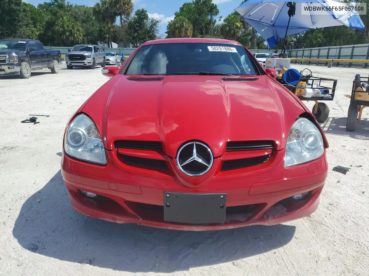 2005 Mercedes-Benz Slk 350 VIN: WDBWK56F65F057108 Lot: 58291886