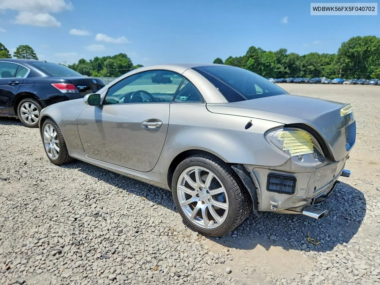 2005 Mercedes-Benz Slk 350 VIN: WDBWK56FX5F040702 Lot: 85623305