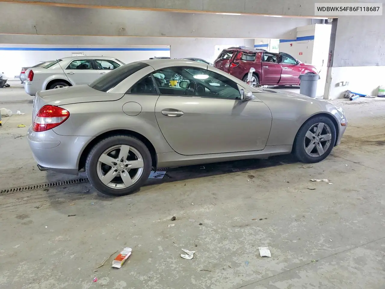 2006 Mercedes-Benz Slk 280 VIN: WDBWK54F86F118687 Lot: 55873096