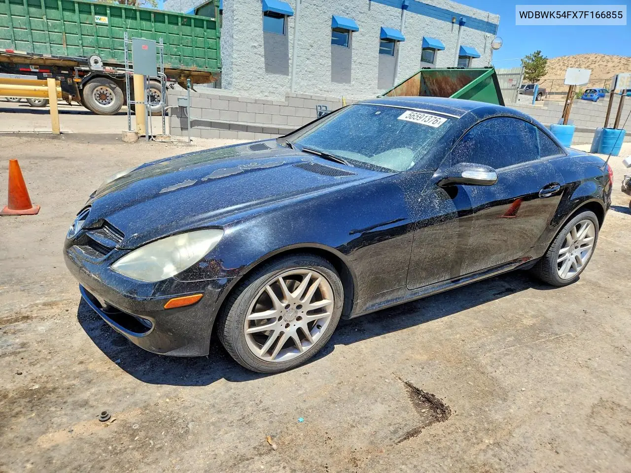 2007 Mercedes-Benz Slk 280 VIN: WDBWK54FX7F166855 Lot: 56591376
