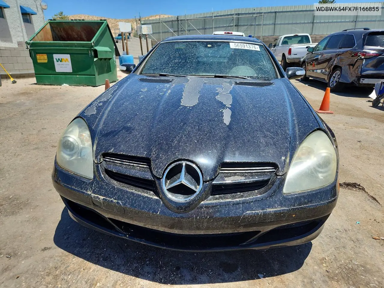 2007 Mercedes-Benz Slk 280 VIN: WDBWK54FX7F166855 Lot: 56591376