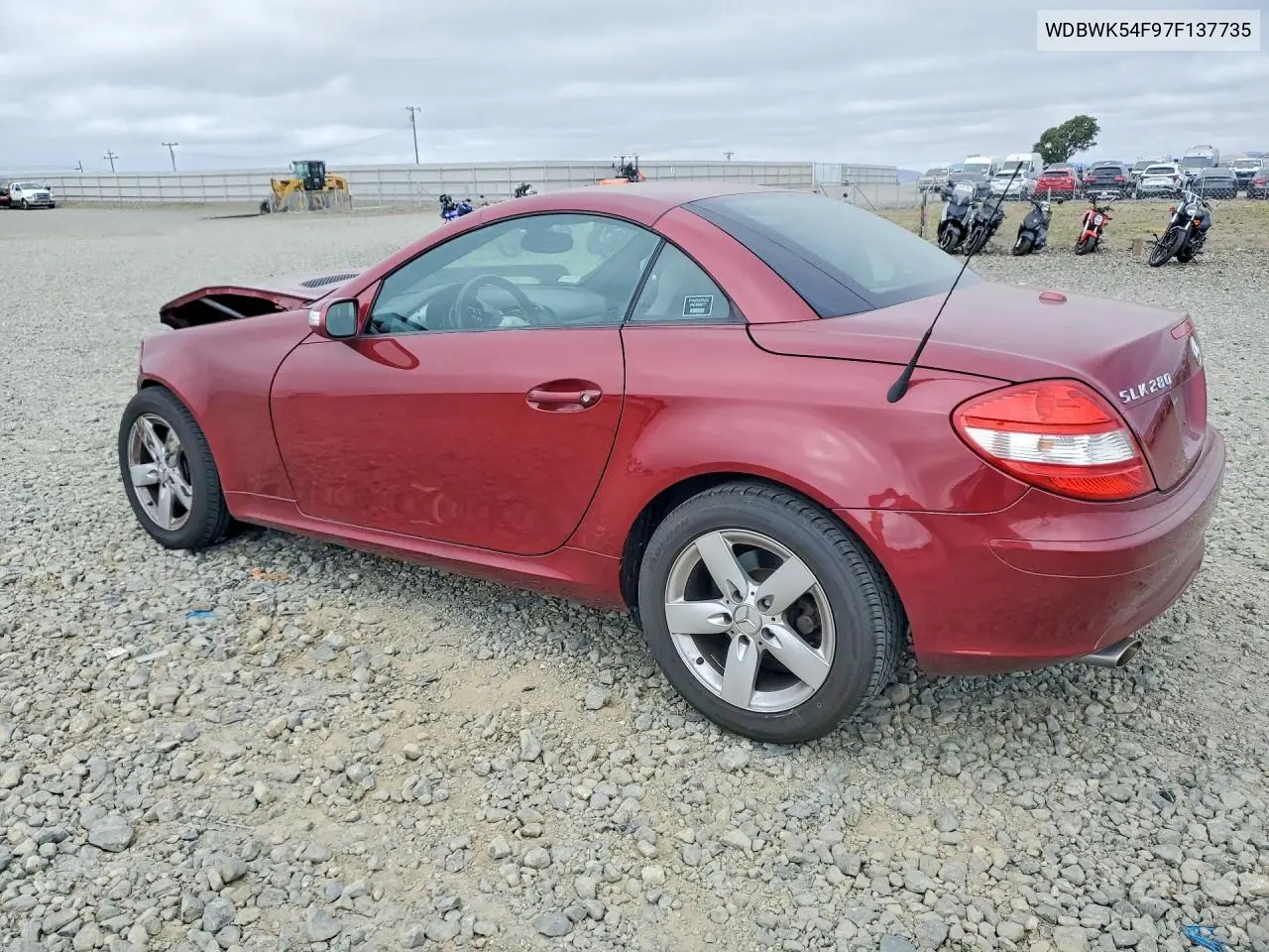 2007 Mercedes-Benz Slk 280 VIN: WDBWK54F97F137735 Lot: 57245906