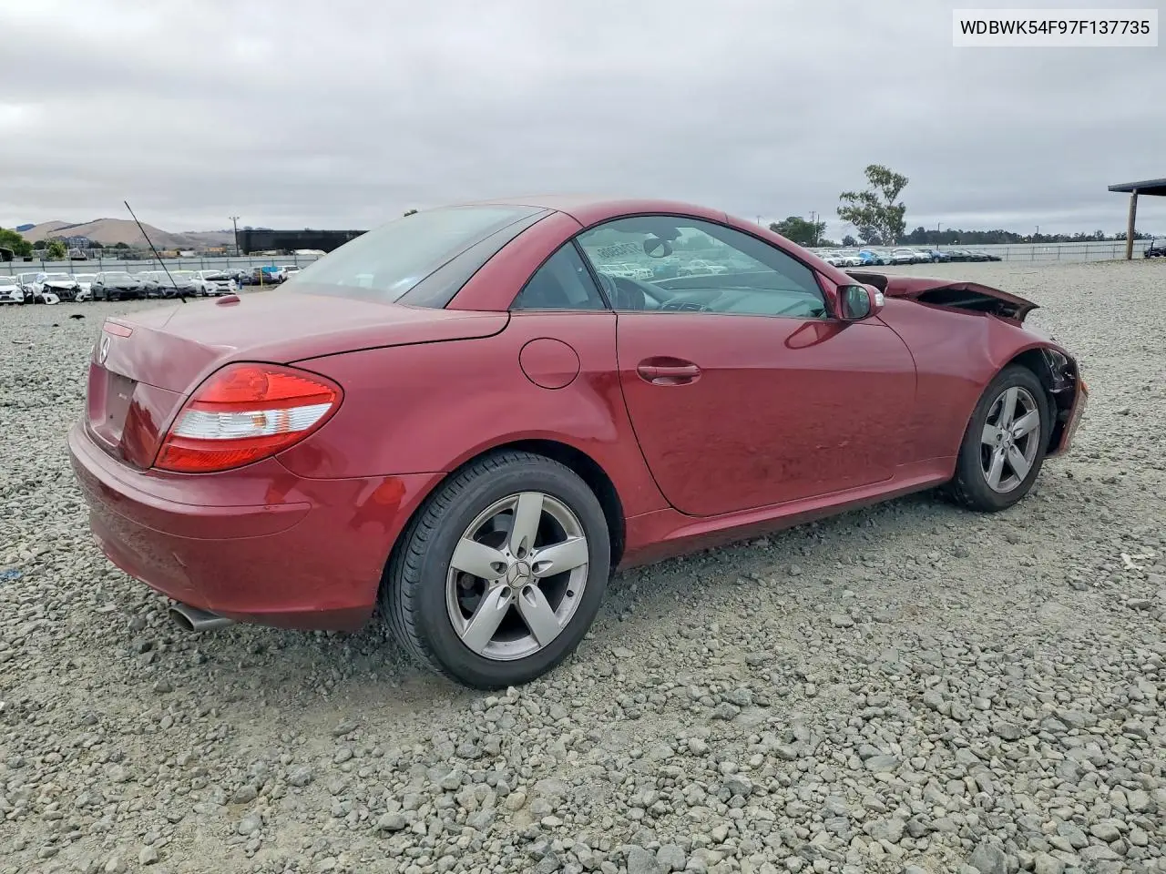 2007 Mercedes-Benz Slk 280 VIN: WDBWK54F97F137735 Lot: 57245906