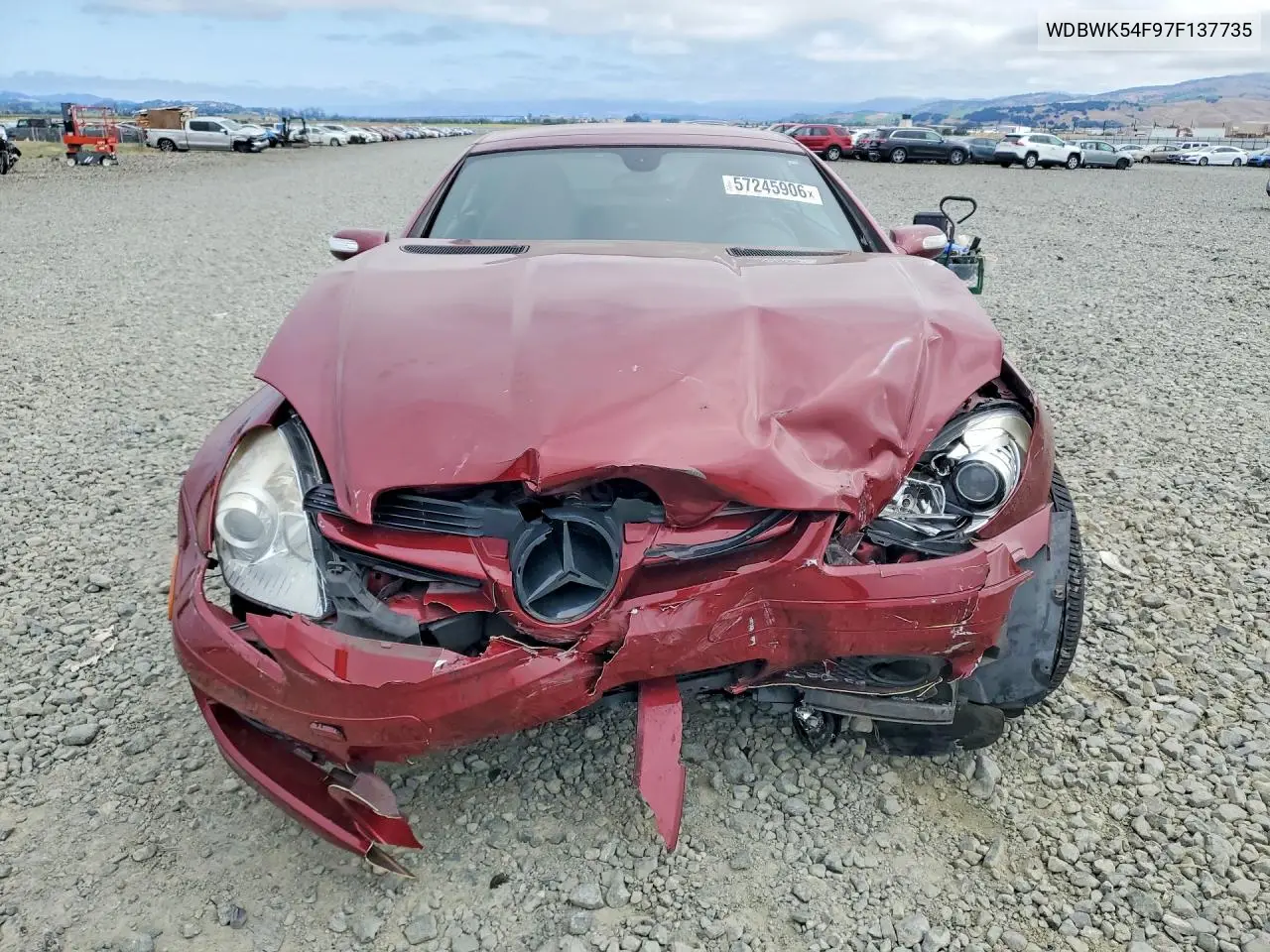 2007 Mercedes-Benz Slk 280 VIN: WDBWK54F97F137735 Lot: 57245906