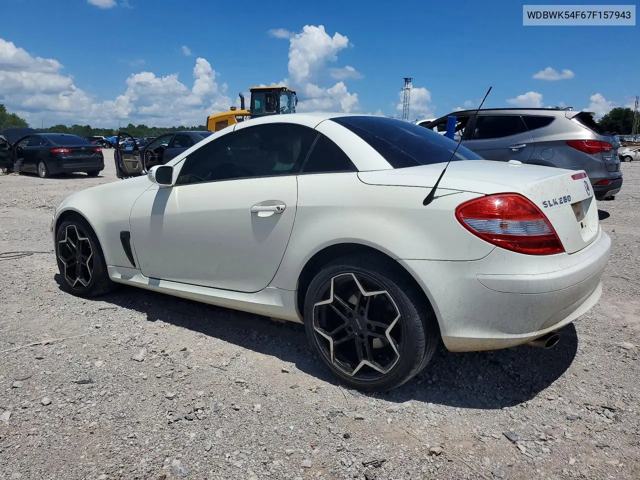 2007 Mercedes-Benz Slk 280 VIN: WDBWK54F67F157943 Lot: 60879436