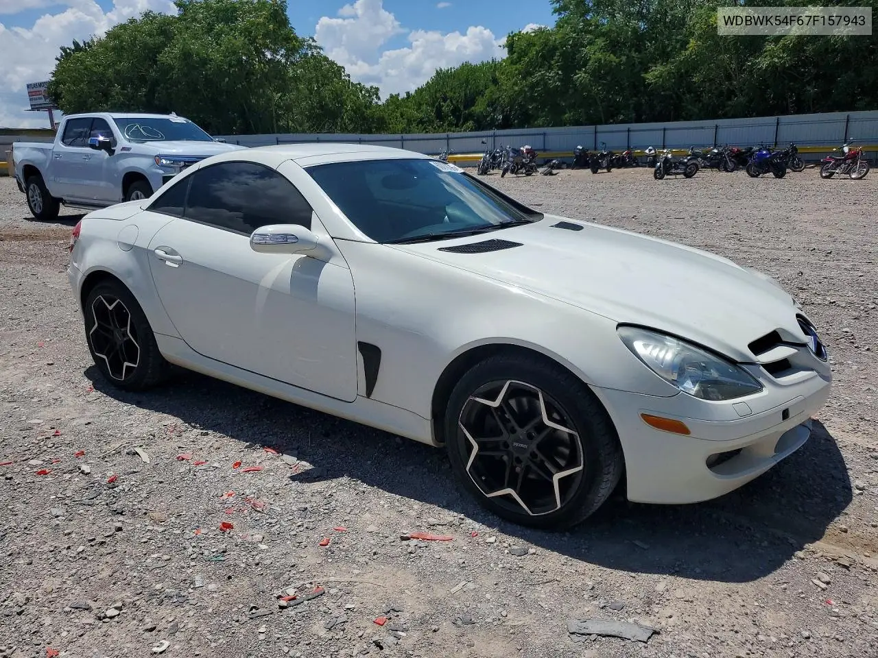 2007 Mercedes-Benz Slk 280 VIN: WDBWK54F67F157943 Lot: 60879436