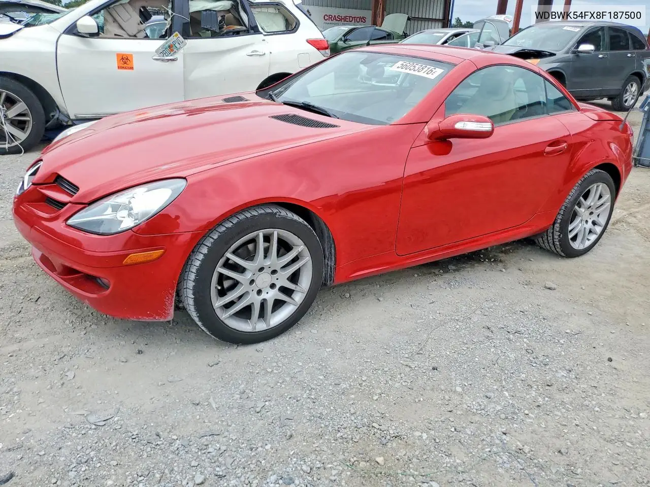 2008 Mercedes-Benz Slk 280 VIN: WDBWK54FX8F187500 Lot: 56053816