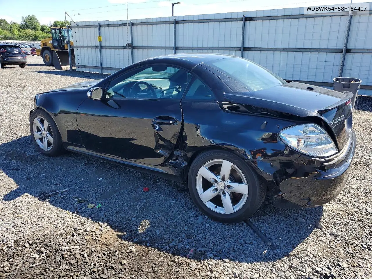 2008 Mercedes-Benz Slk 280 VIN: WDBWK54F58F184407 Lot: 56567386