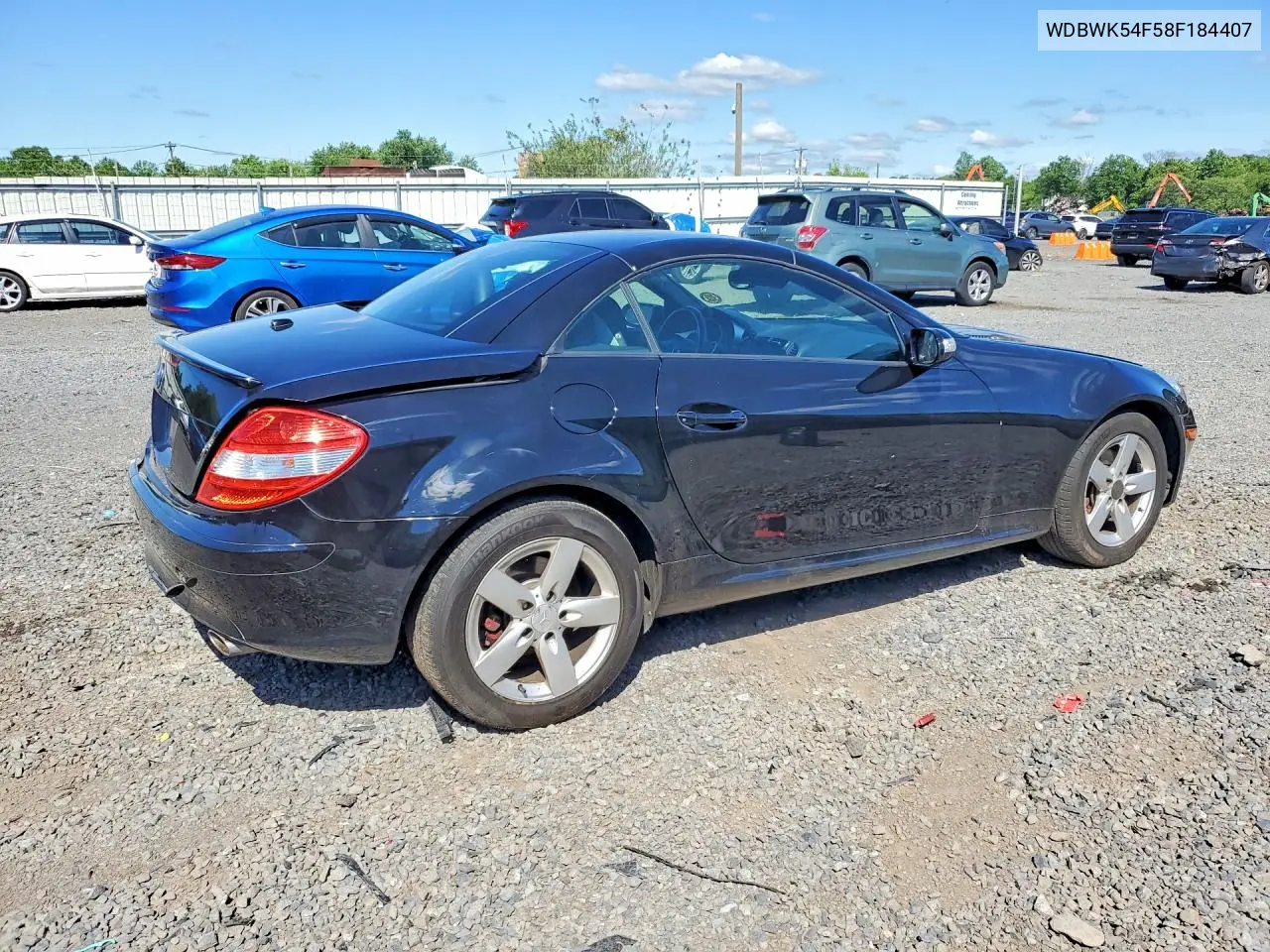 2008 Mercedes-Benz Slk 280 VIN: WDBWK54F58F184407 Lot: 56567386