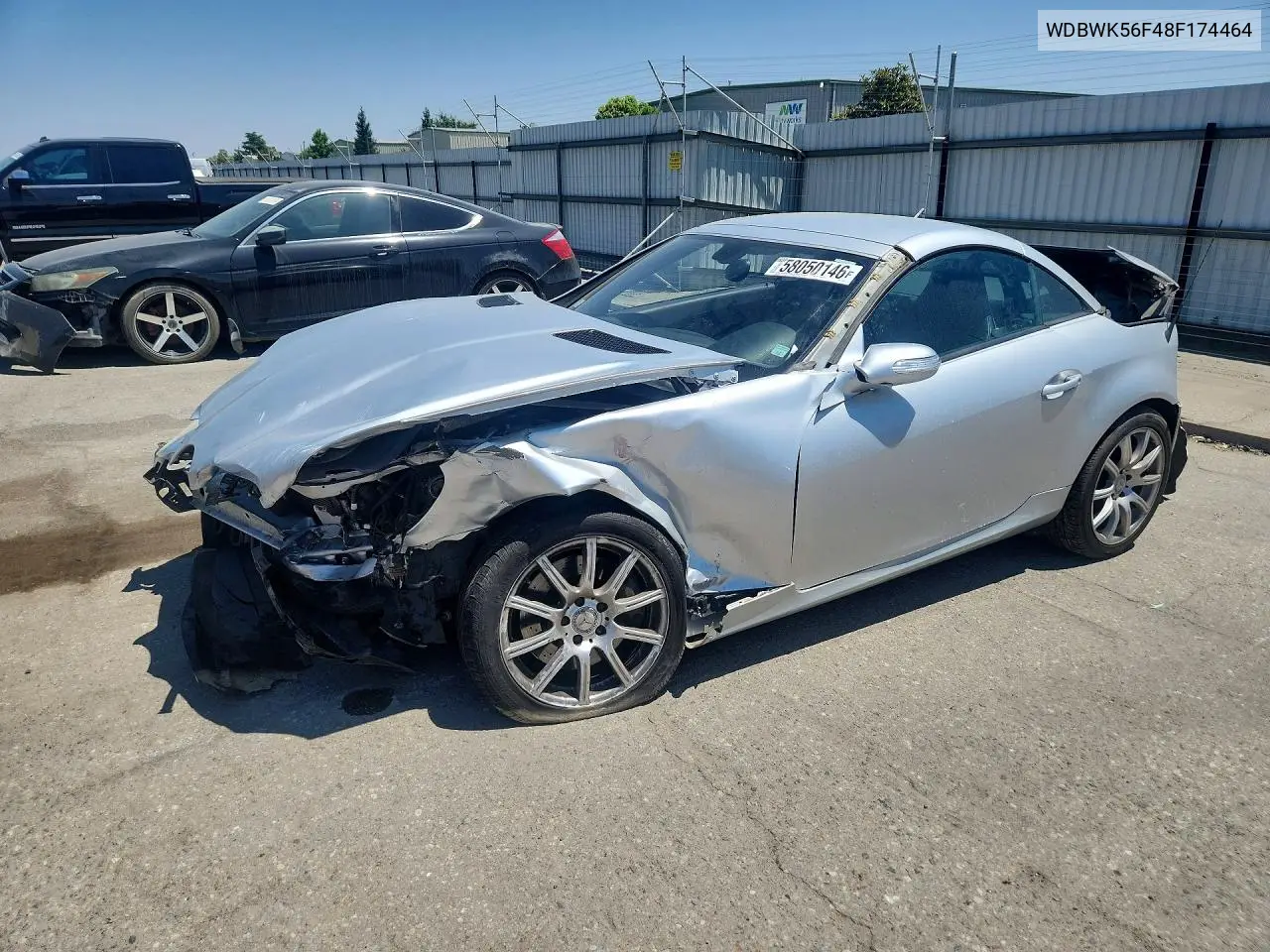 2008 Mercedes-Benz Slk 350 VIN: WDBWK56F48F174464 Lot: 58050146