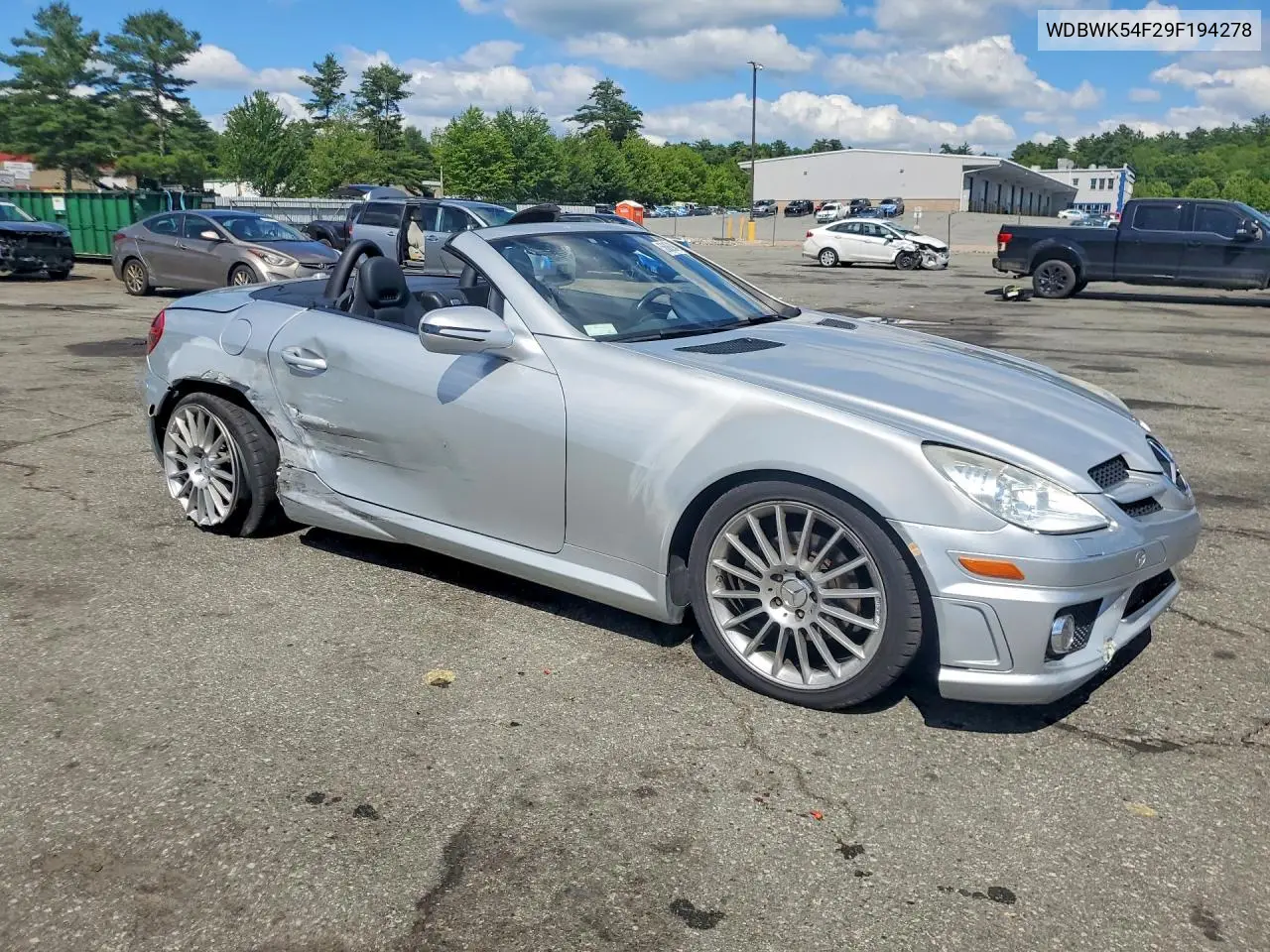 2009 Mercedes-Benz Slk 300 VIN: WDBWK54F29F194278 Lot: 56869846