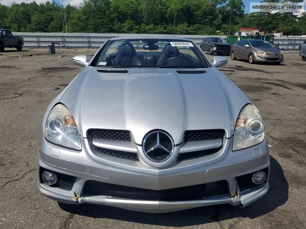2009 Mercedes-Benz Slk 300 VIN: WDBWK54F29F194278 Lot: 56869846