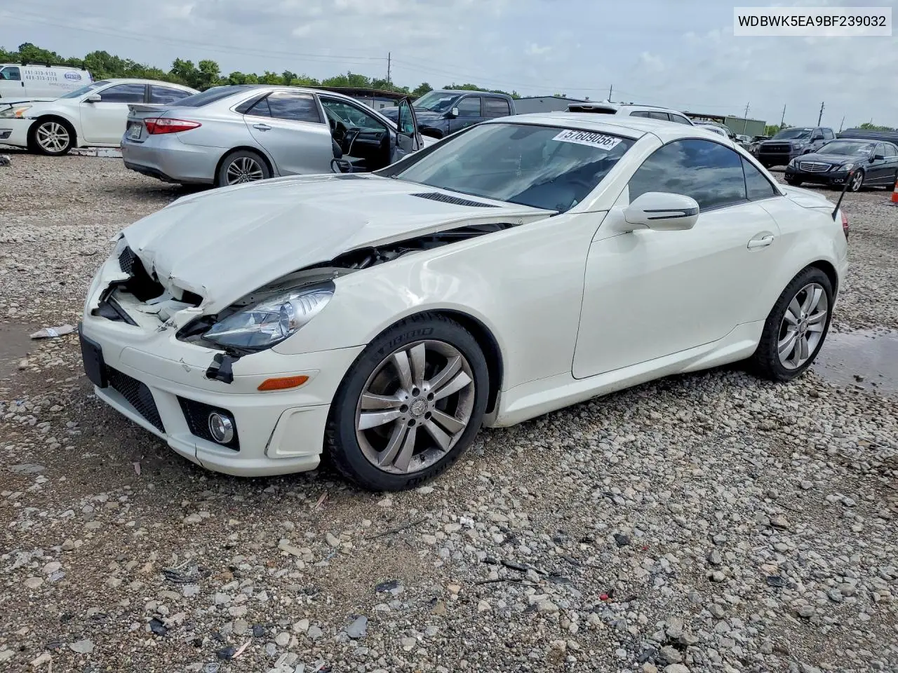 2011 Mercedes-Benz Slk 300 VIN: WDBWK5EA9BF239032 Lot: 57609056