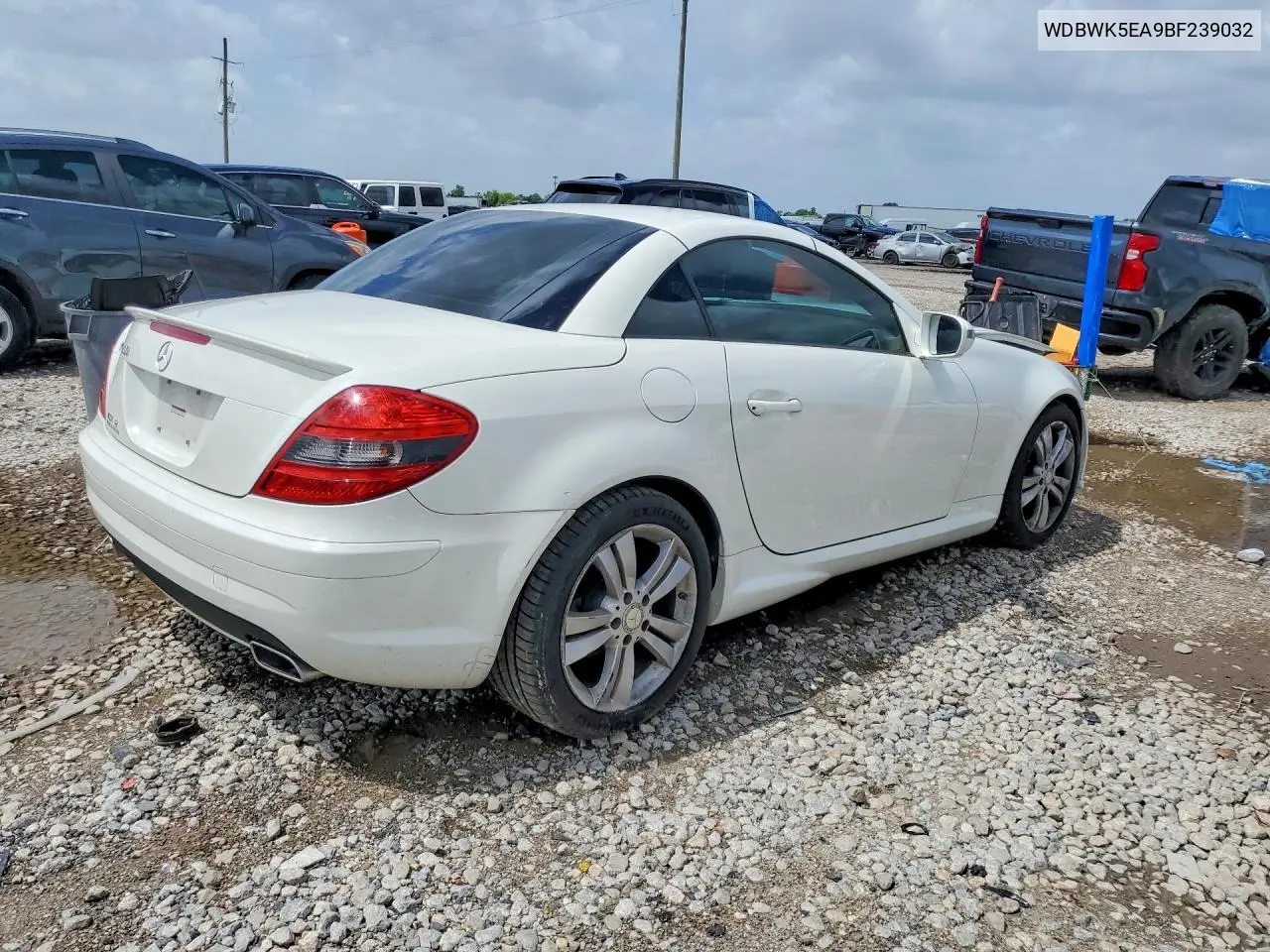 2011 Mercedes-Benz Slk 300 VIN: WDBWK5EA9BF239032 Lot: 57609056