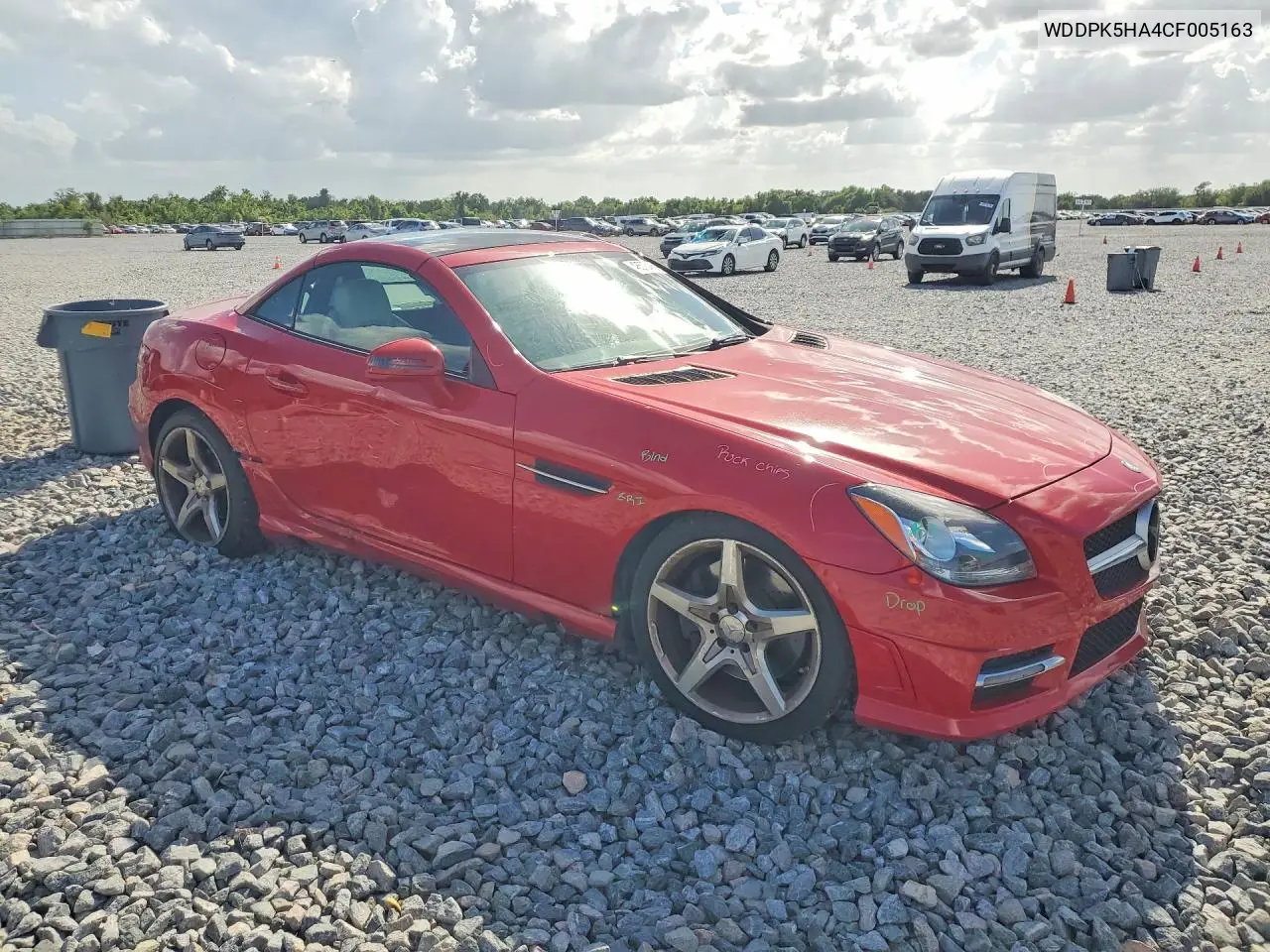 2012 Mercedes-Benz Slk 350 VIN: WDDPK5HA4CF005163 Lot: 48573466