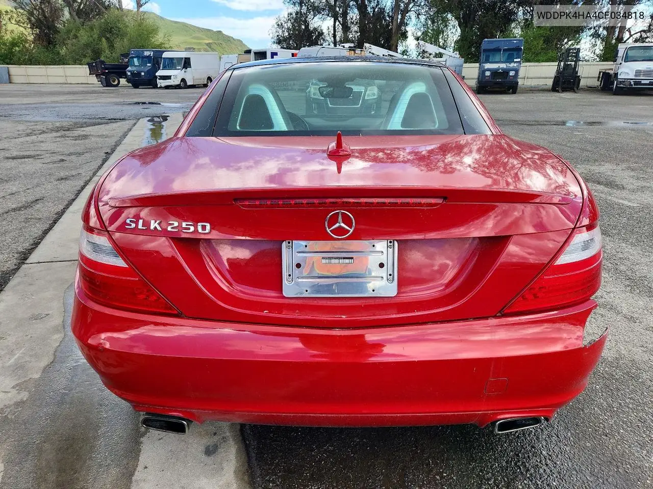 2012 Mercedes-Benz Slk 250 VIN: WDDPK4HA4CF034818 Lot: 50821976