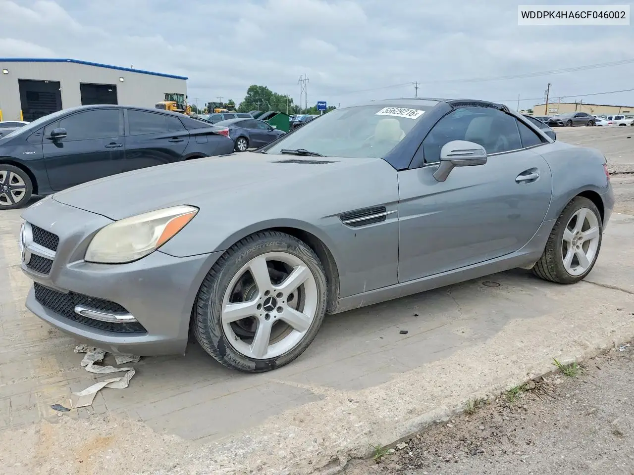 2012 Mercedes-Benz Slk 250 VIN: WDDPK4HA6CF046002 Lot: 55629216