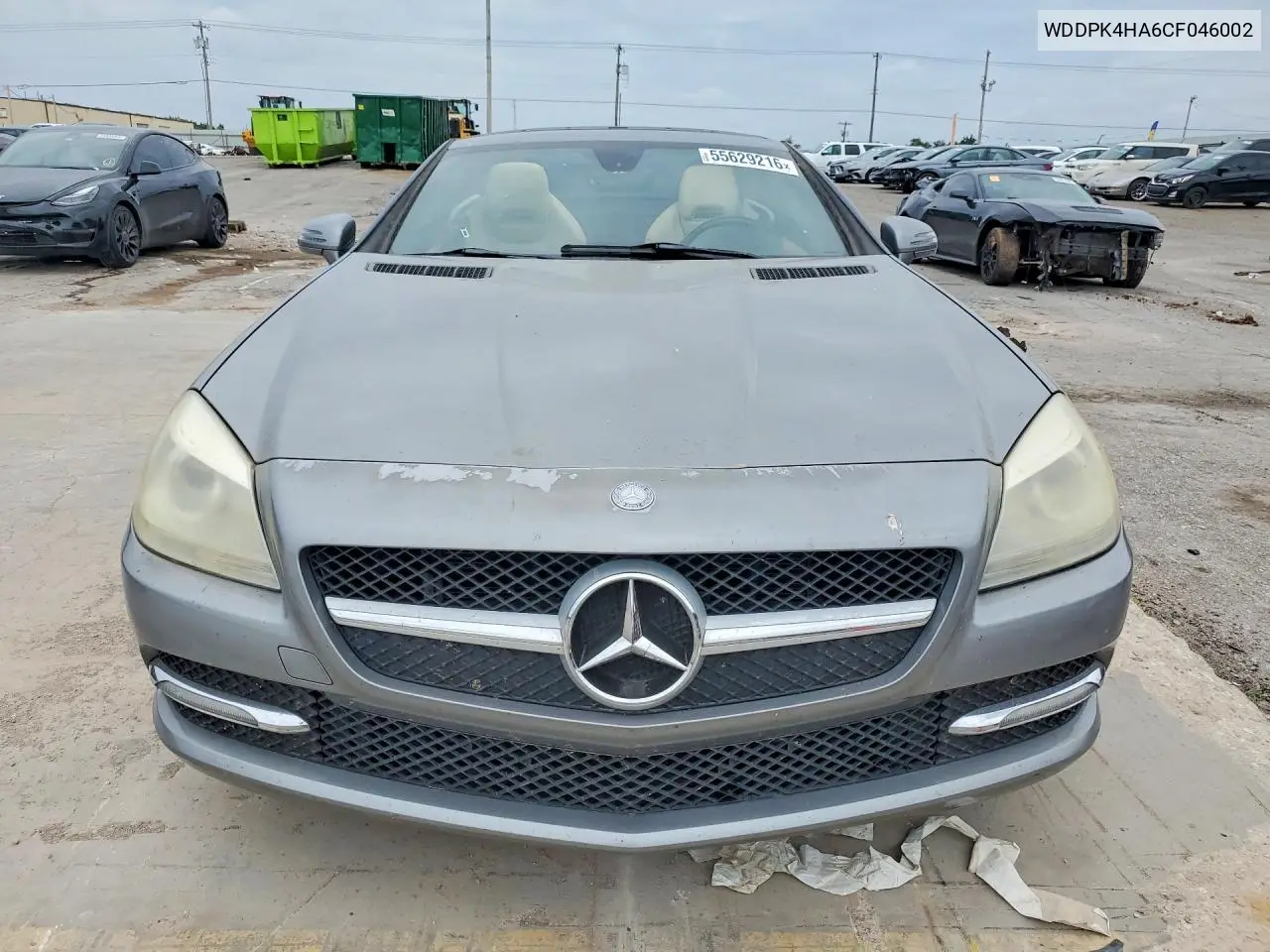 2012 Mercedes-Benz Slk 250 VIN: WDDPK4HA6CF046002 Lot: 55629216