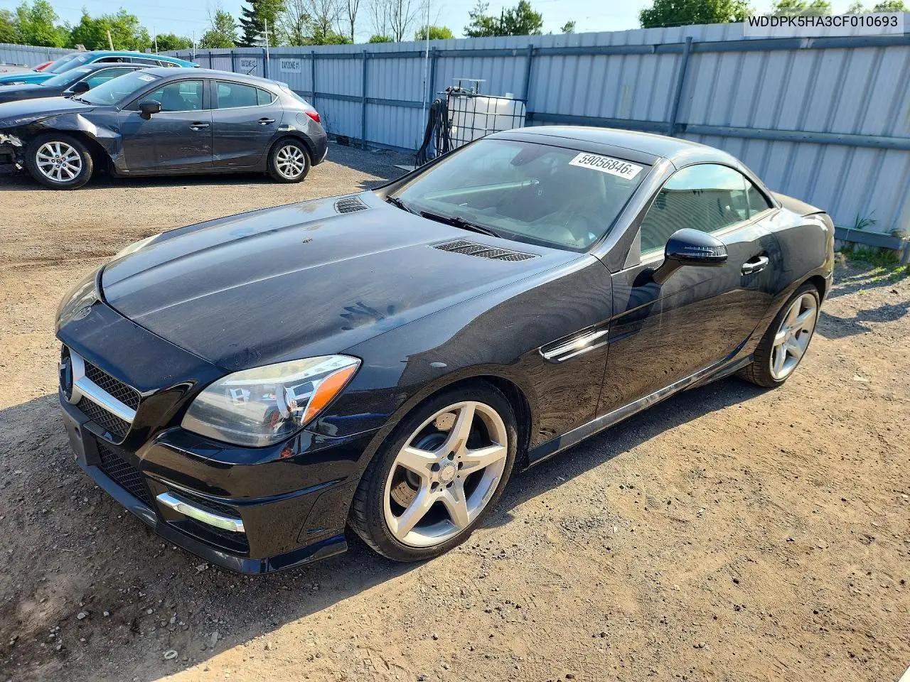 2012 Mercedes-Benz Slk 350 VIN: WDDPK5HA3CF010693 Lot: 59056846