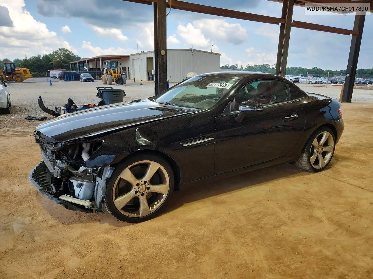 2012 Mercedes-Benz Slk 350 VIN: WDDPK5HA7CF017890 Lot: 59722426