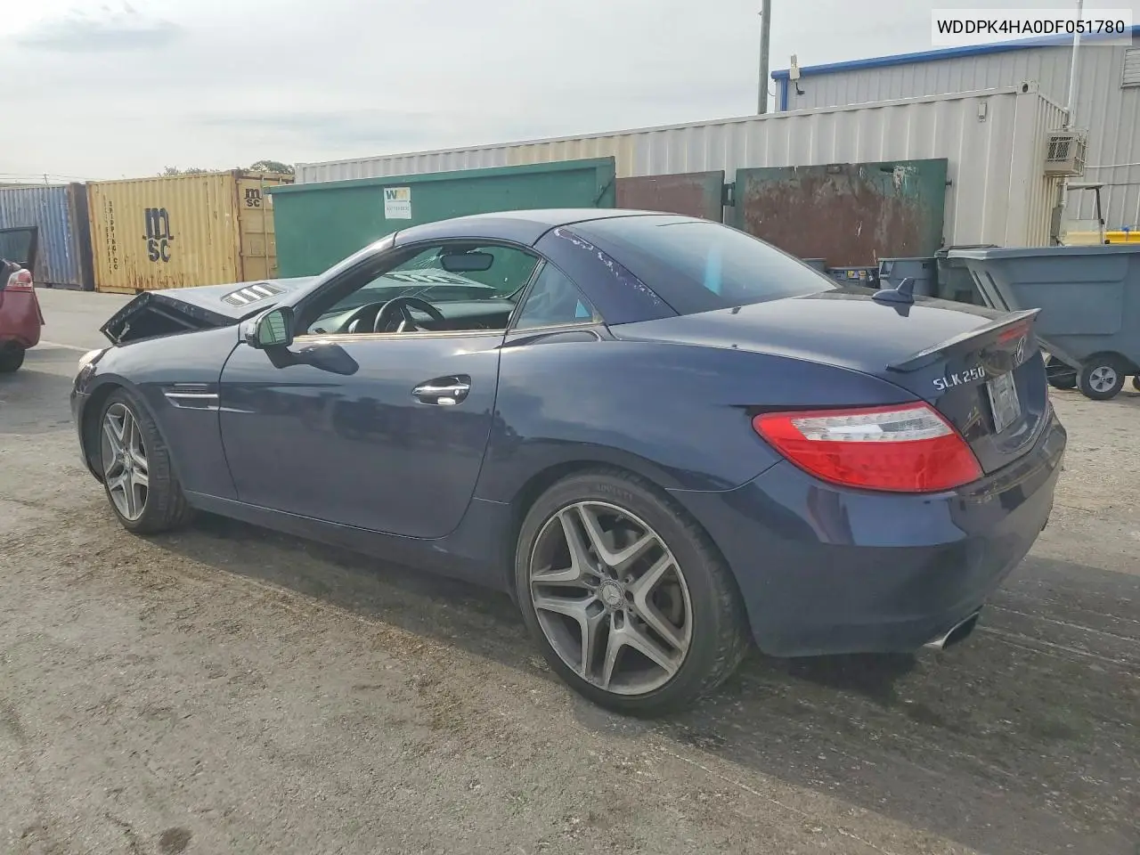 2013 Mercedes-Benz Slk 250 VIN: WDDPK4HA0DF051780 Lot: 53012576