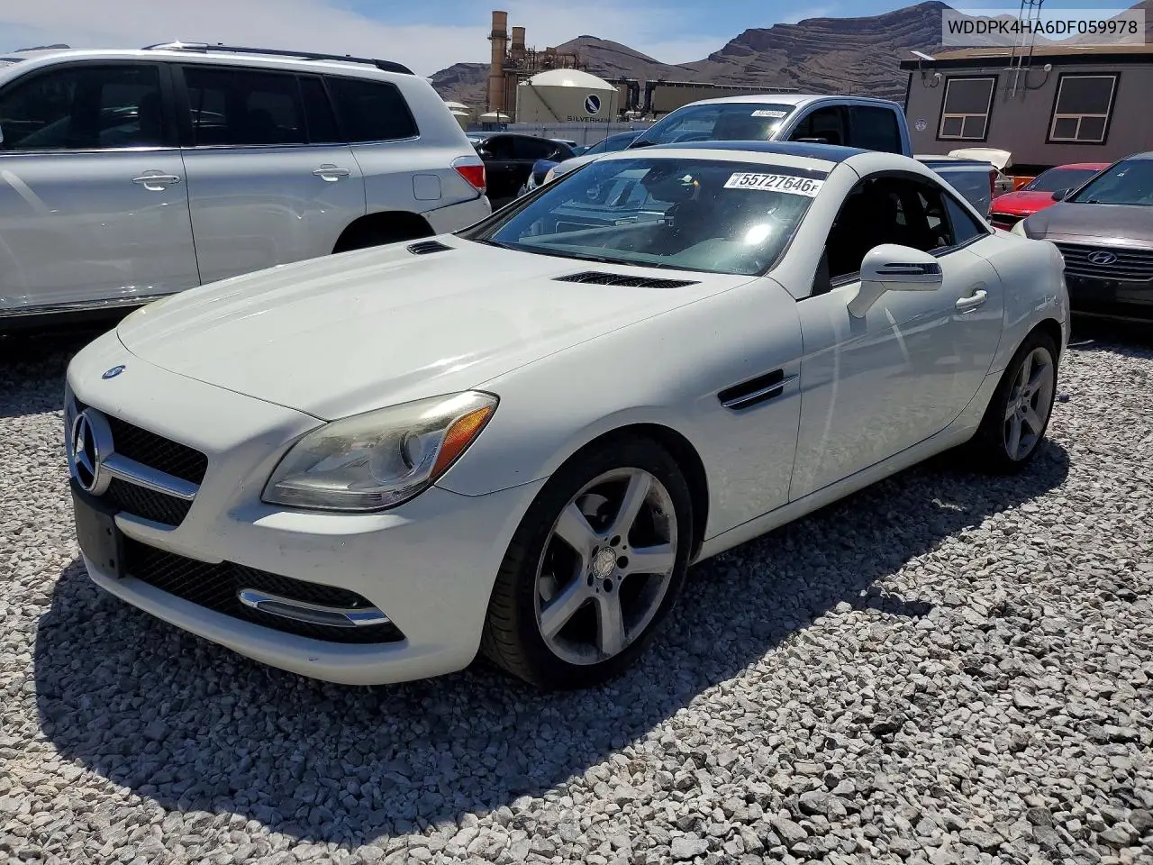 2013 Mercedes-Benz Slk 250 VIN: WDDPK4HA6DF059978 Lot: 55727646