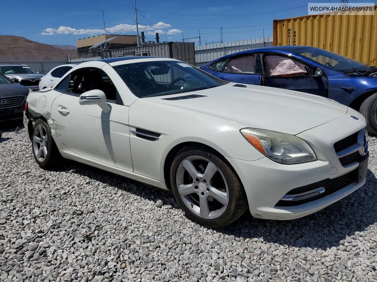 2013 Mercedes-Benz Slk 250 VIN: WDDPK4HA6DF059978 Lot: 55727646