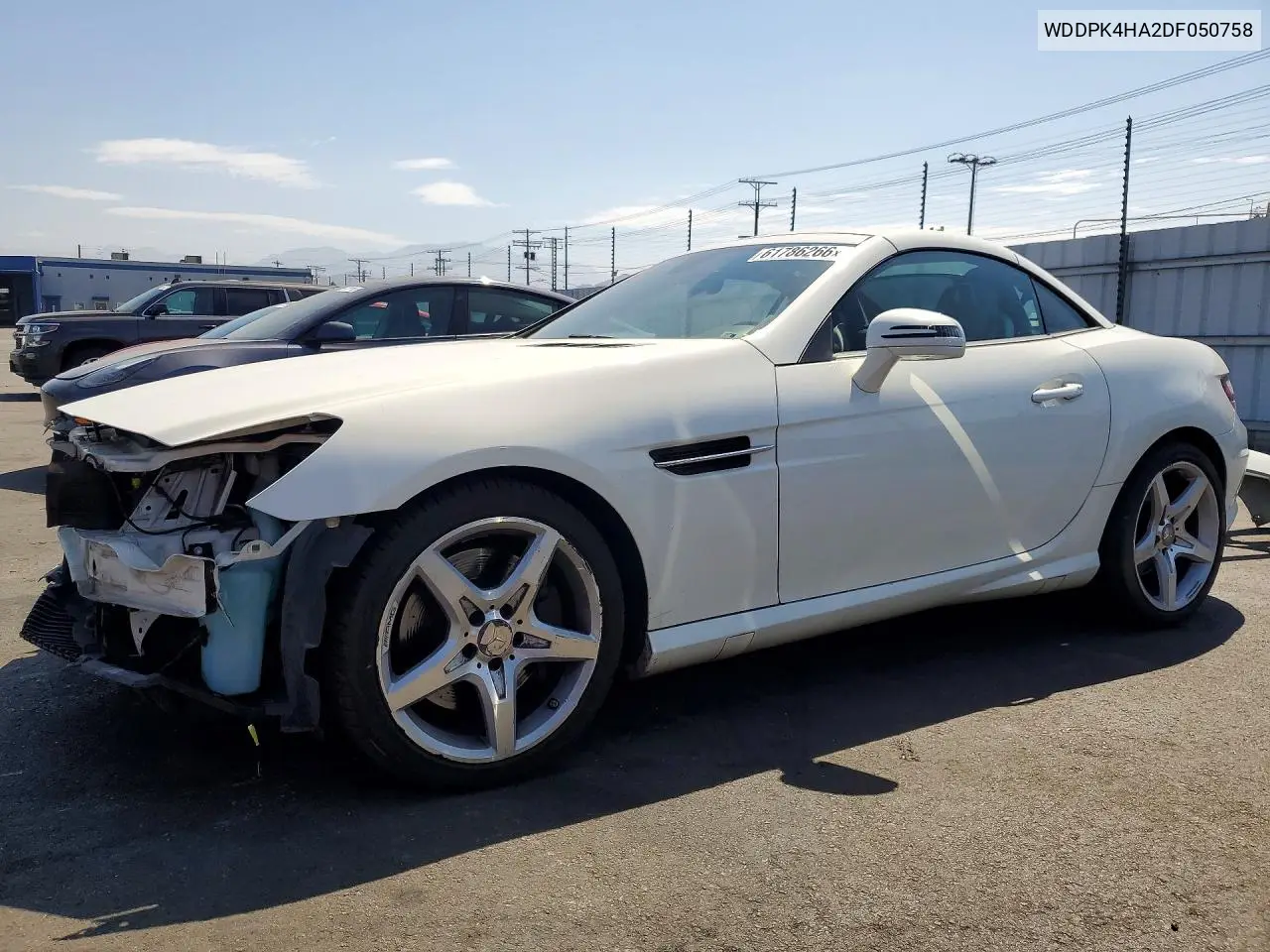 2013 Mercedes-Benz Slk 250 VIN: WDDPK4HA2DF050758 Lot: 61786266