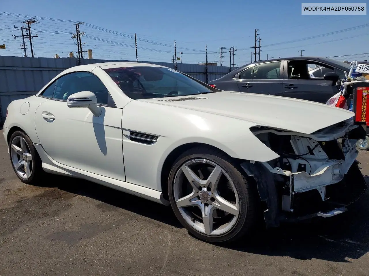 2013 Mercedes-Benz Slk 250 VIN: WDDPK4HA2DF050758 Lot: 61786266
