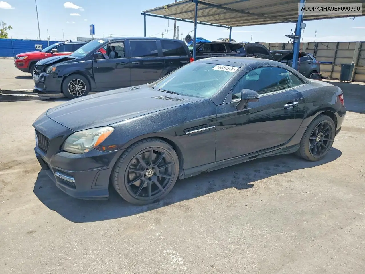 2014 Mercedes-Benz Slk 250 VIN: WDDPK4HA9EF090790 Lot: 56987346