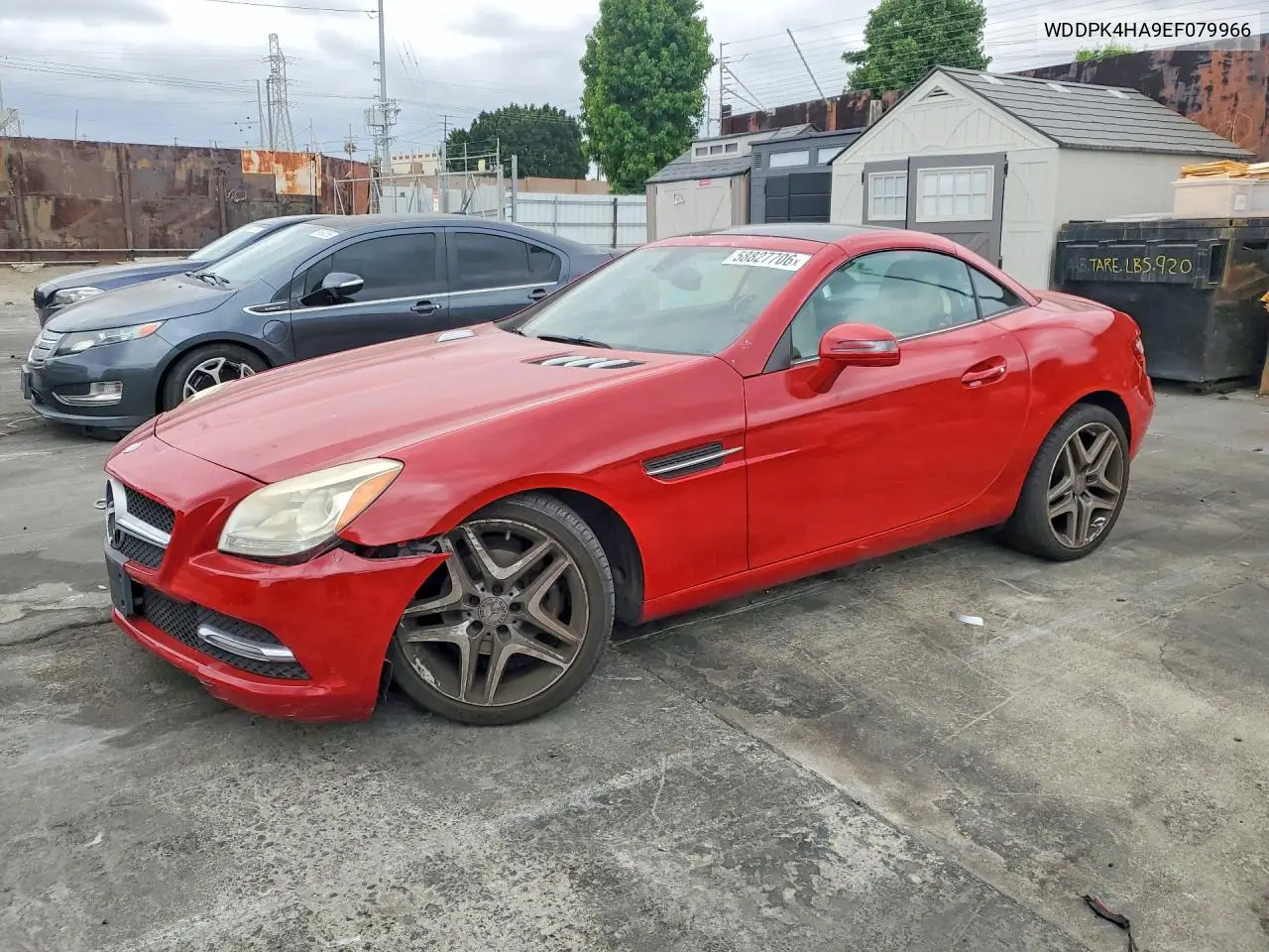 2014 Mercedes-Benz Slk 250 VIN: WDDPK4HA9EF079966 Lot: 58827706