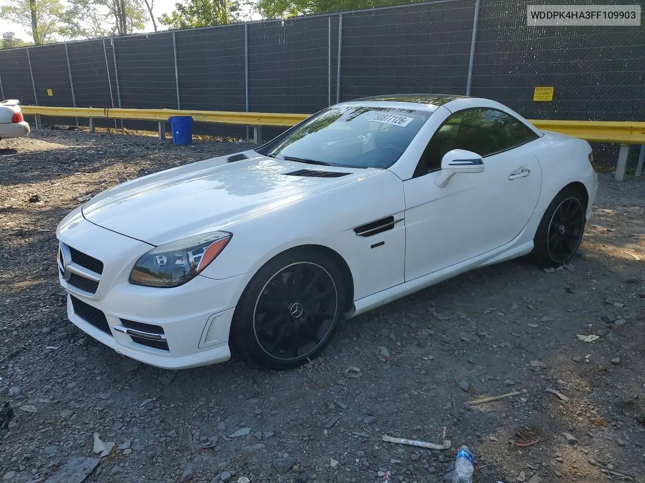 2015 Mercedes-Benz Slk 250 VIN: WDDPK4HA3FF109903 Lot: 50877126