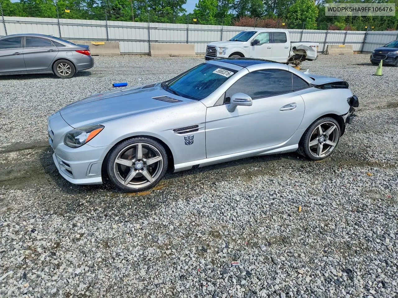 2015 Mercedes-Benz Slk 350 VIN: WDDPK5HA9FF106476 Lot: 56662016