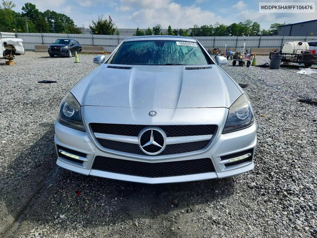 2015 Mercedes-Benz Slk 350 VIN: WDDPK5HA9FF106476 Lot: 56662016