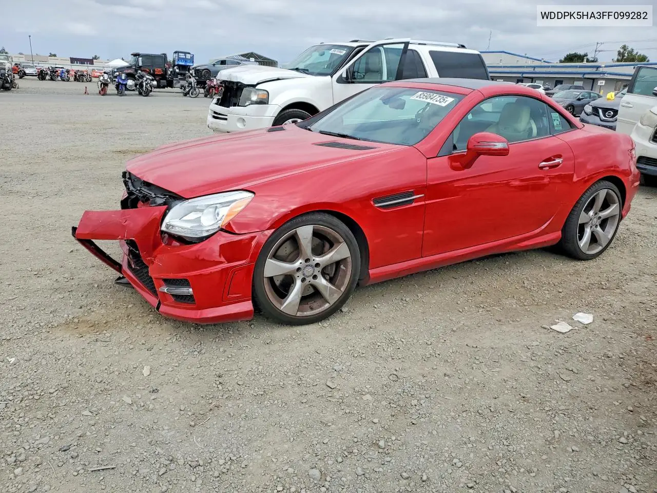 2015 Mercedes-Benz Slk 350 VIN: WDDPK5HA3FF099282 Lot: 85984735