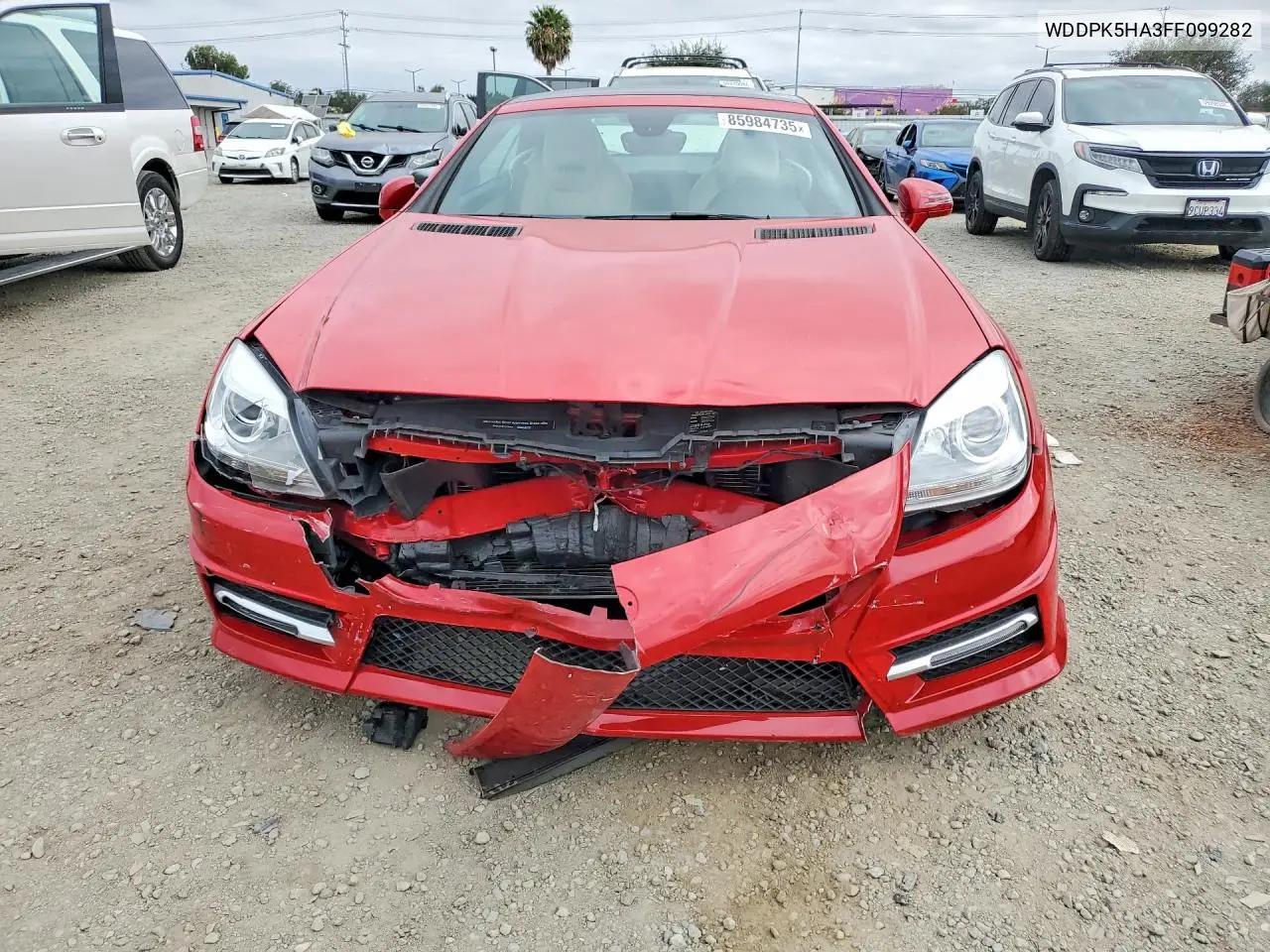 2015 Mercedes-Benz Slk 350 VIN: WDDPK5HA3FF099282 Lot: 85984735