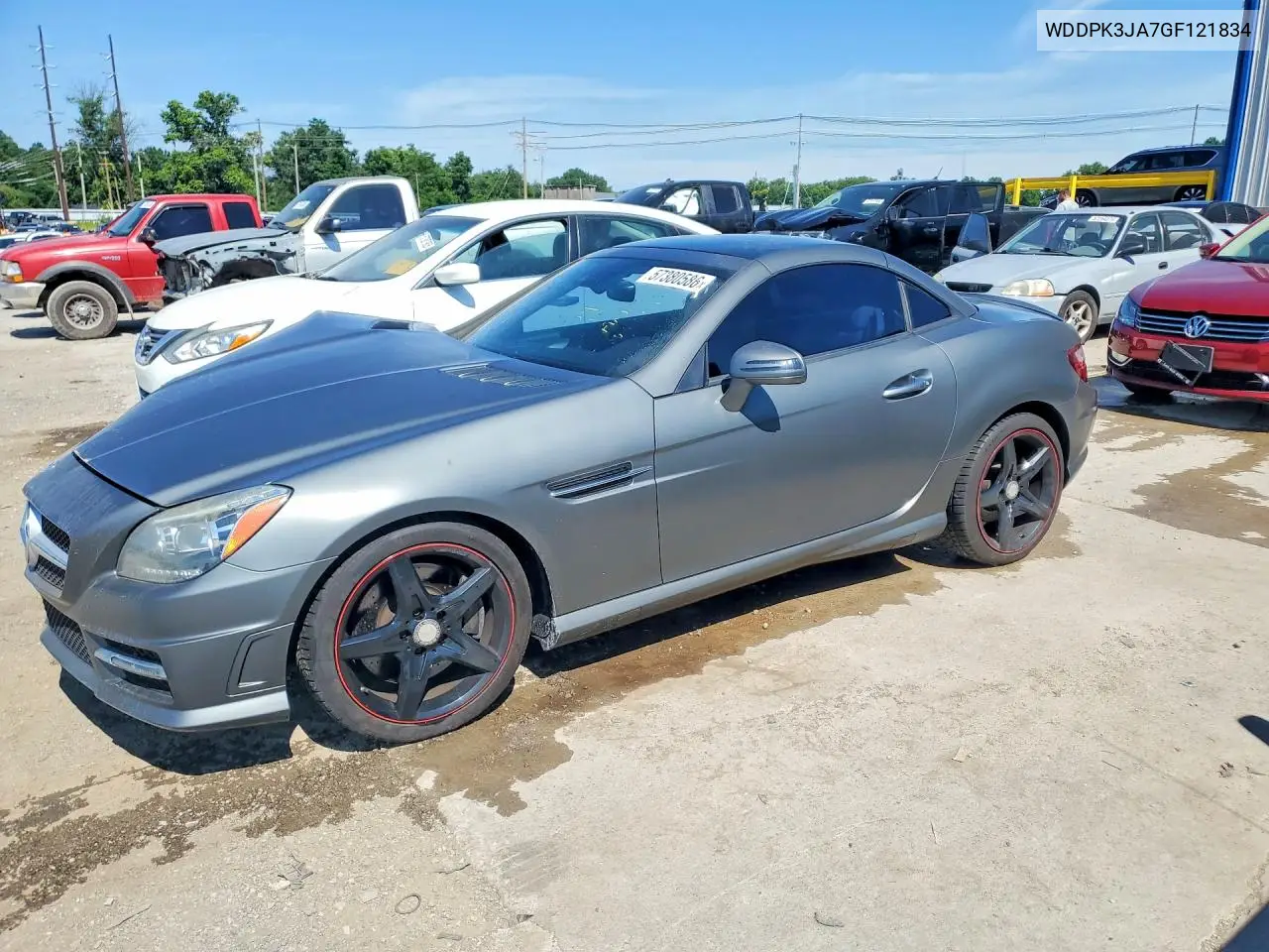 2016 Mercedes-Benz Slk 300 VIN: WDDPK3JA7GF121834 Lot: 57380586
