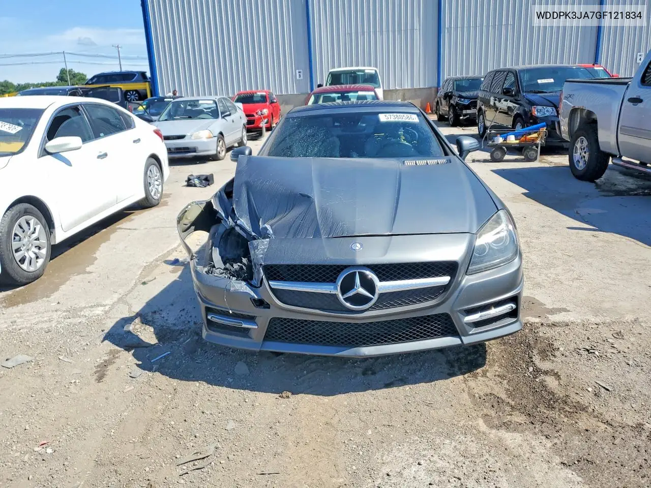 2016 Mercedes-Benz Slk 300 VIN: WDDPK3JA7GF121834 Lot: 57380586