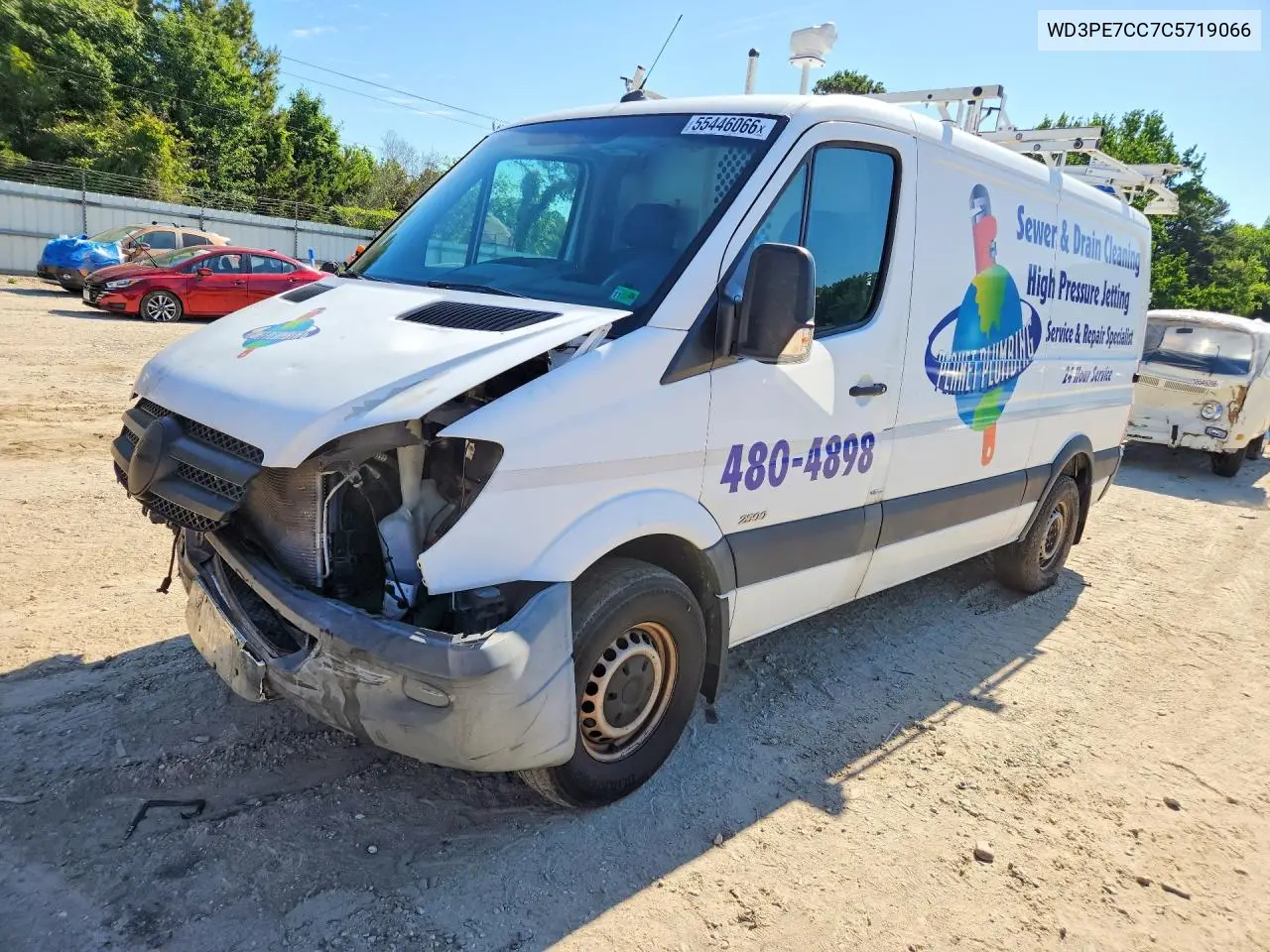 2012 Mercedes-Benz Sprinter 2500 VIN: WD3PE7CC7C5719066 Lot: 55446066