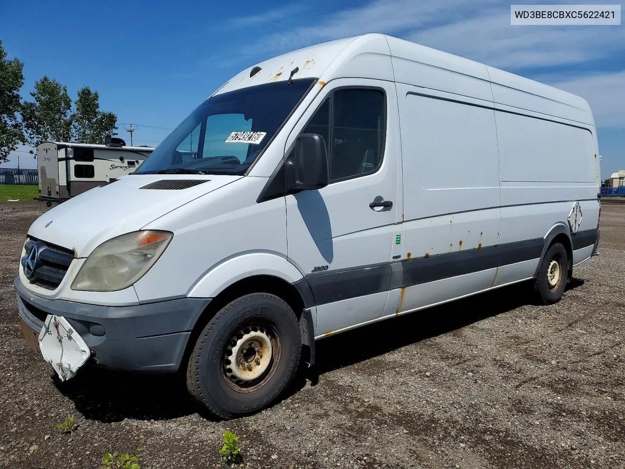 2012 Mercedes-Benz Sprinter 2500 VIN: WD3BE8CBXC5622421 Lot: 57949216