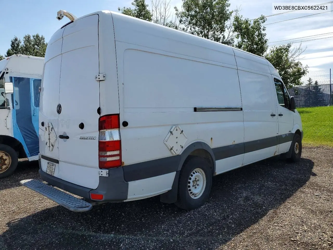 2012 Mercedes-Benz Sprinter 2500 VIN: WD3BE8CBXC5622421 Lot: 57949216