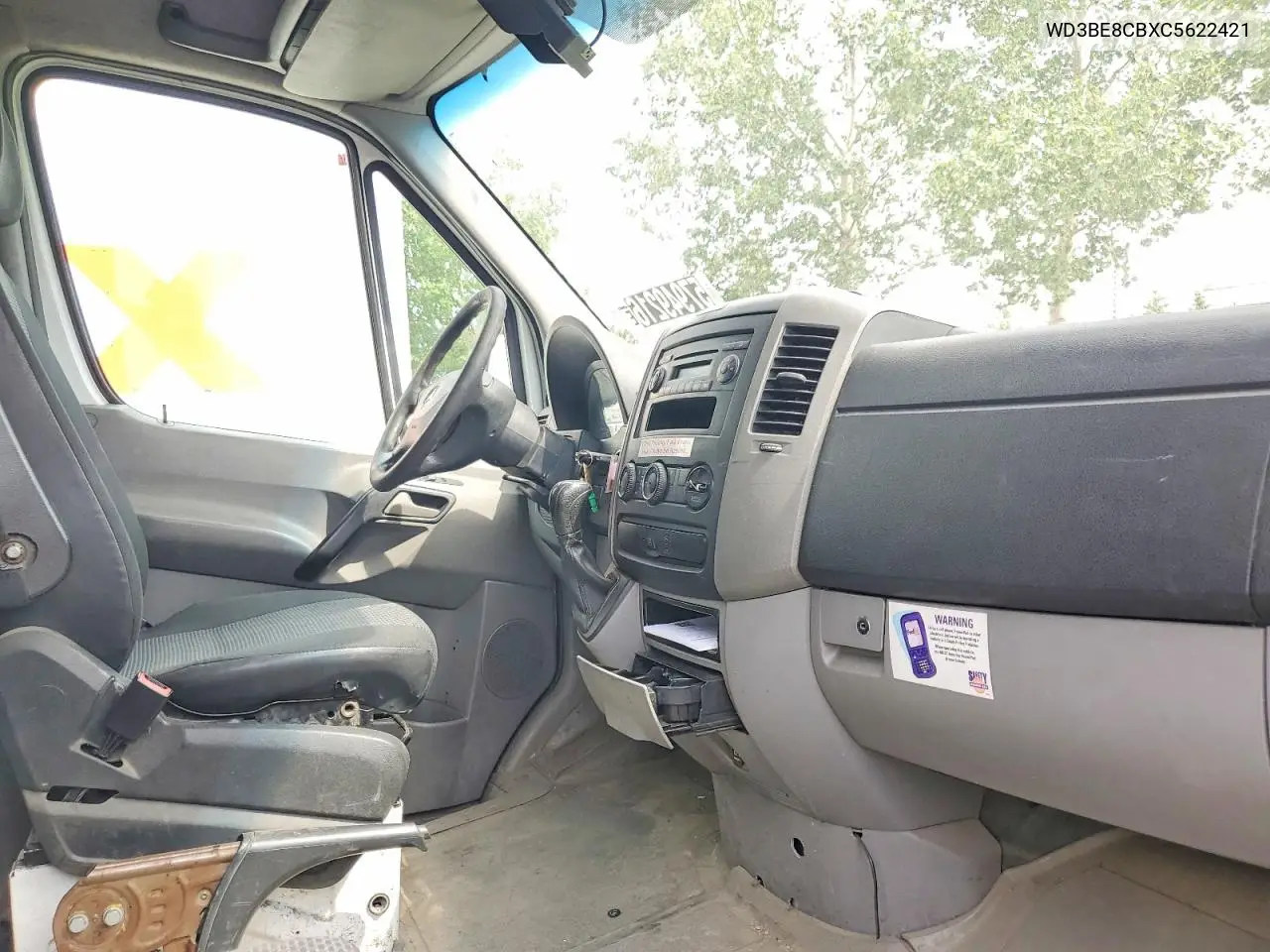 2012 Mercedes-Benz Sprinter 2500 VIN: WD3BE8CBXC5622421 Lot: 57949216