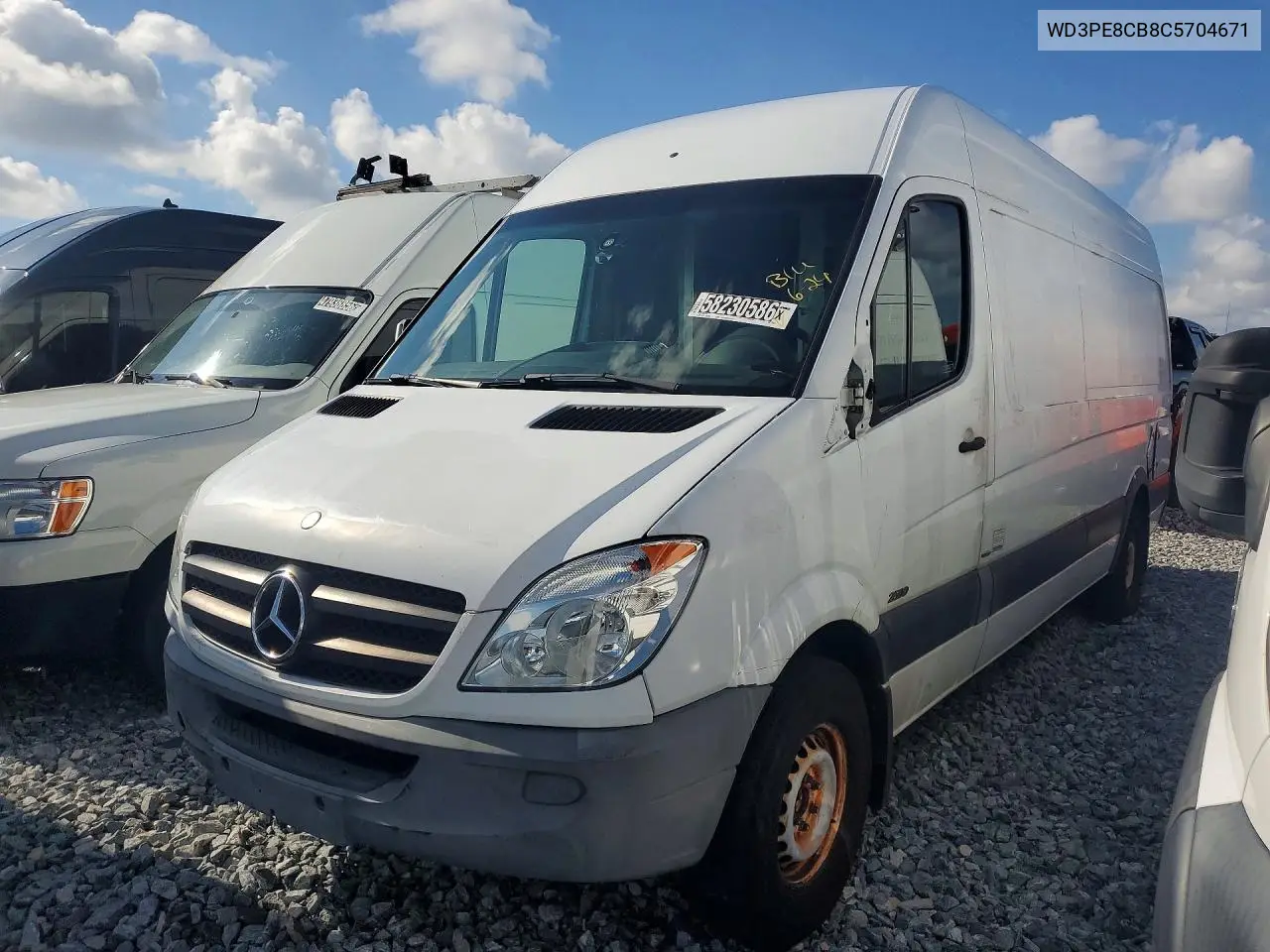2012 Mercedes-Benz Sprinter 2500 VIN: WD3PE8CB8C5704671 Lot: 58230586