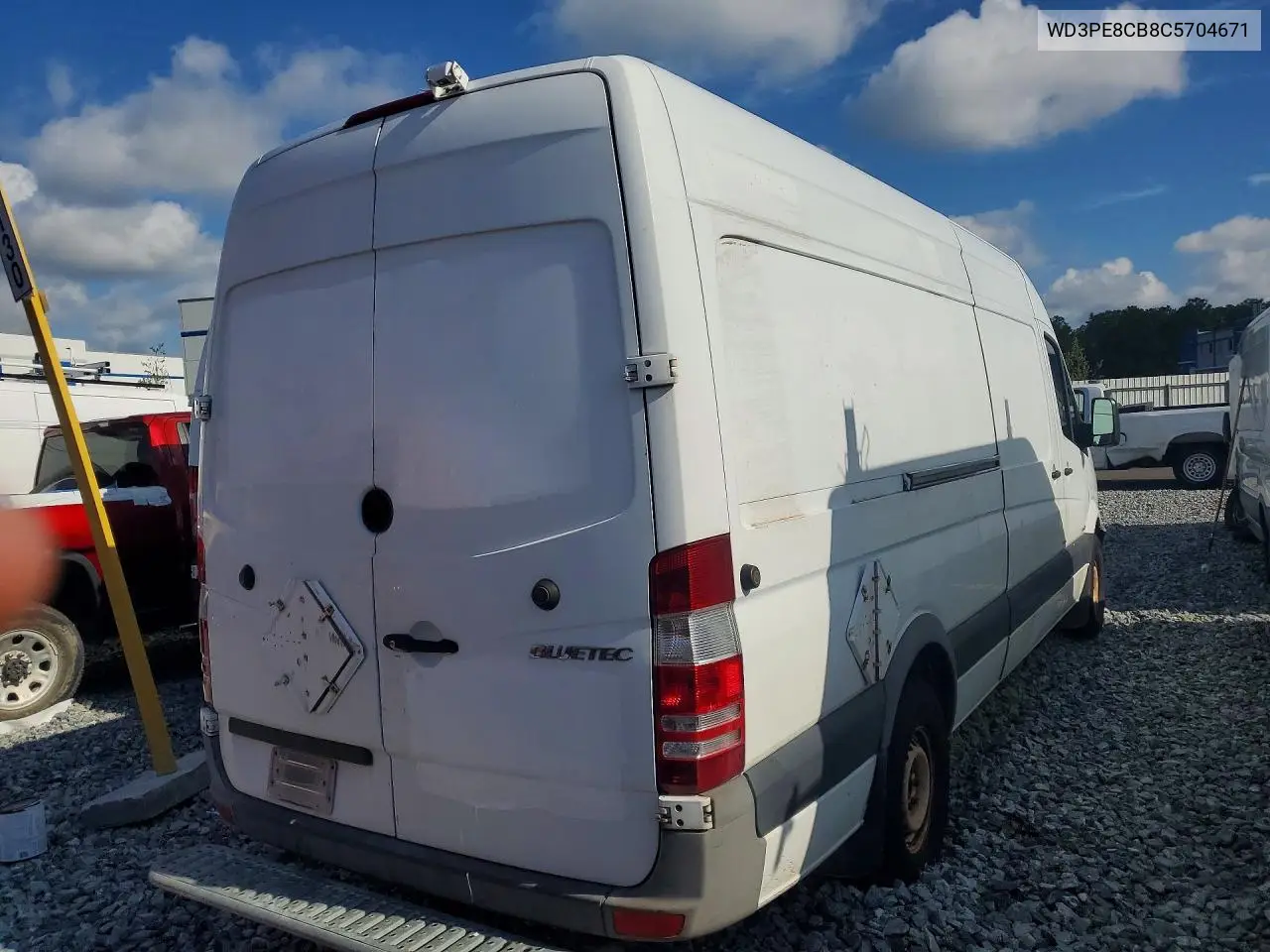 2012 Mercedes-Benz Sprinter 2500 VIN: WD3PE8CB8C5704671 Lot: 58230586
