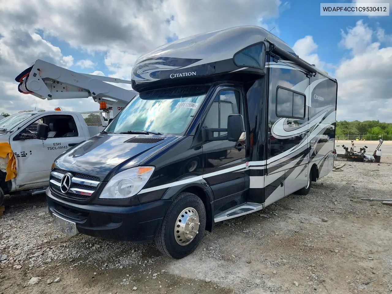 2012 Mercedes-Benz Sprinter Rv VIN: WDAPF4CC1C9530412 Lot: 58612696